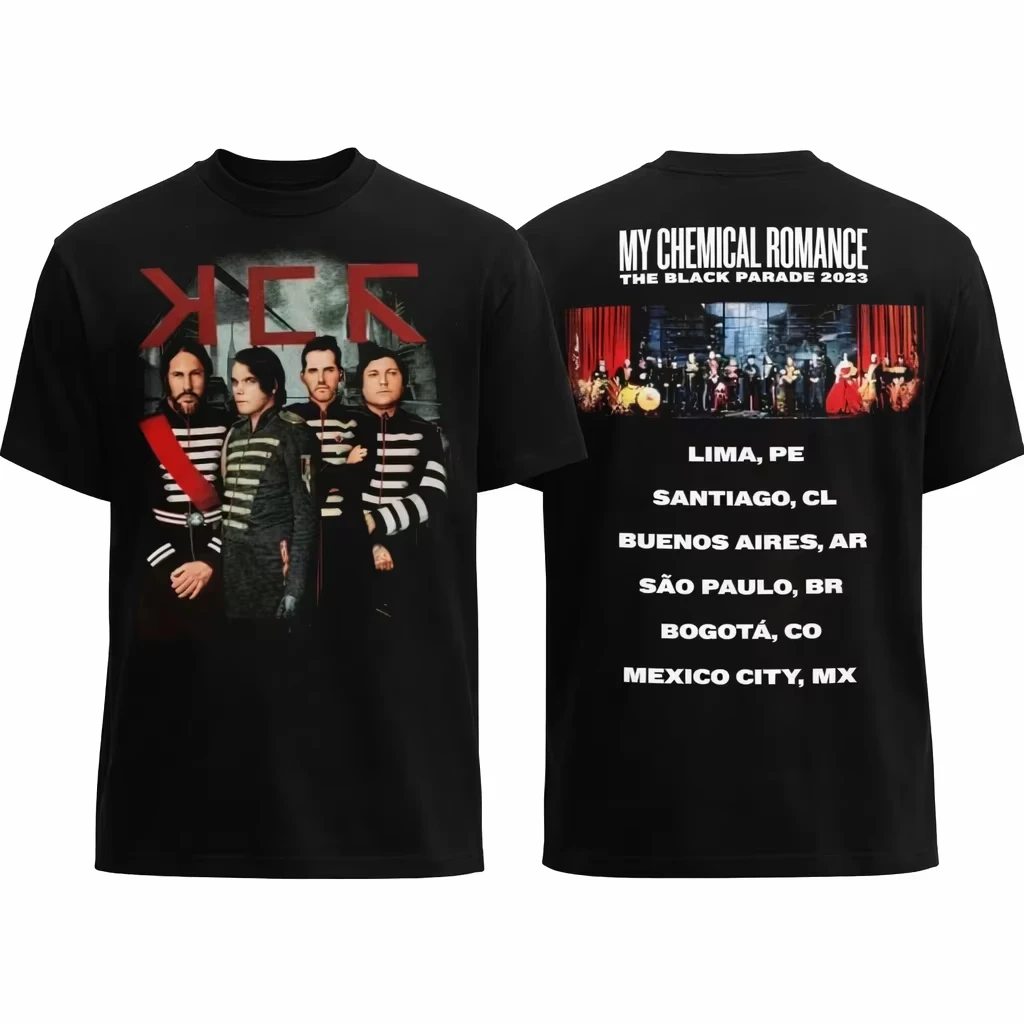New Product!! My Chemical Romance 2026 Black March Tour Concert Merchandise T-Shirt for Fans - Fan Gift T-Shirt