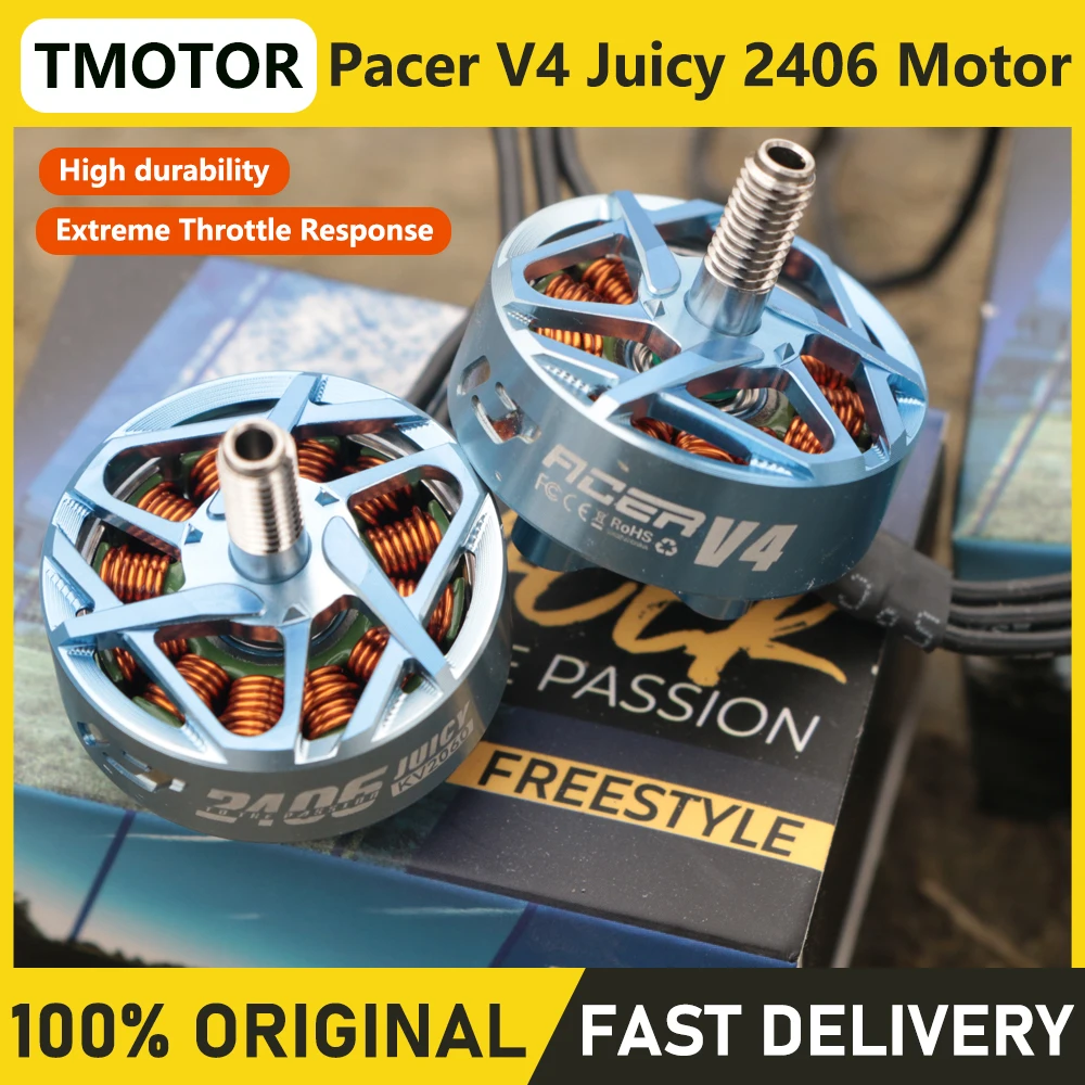 T-MOTOR Hobby Pacer V4 P2406 Juicy Sbang Acro Brushless Motor KV2060 For 5-6" inch freestyle drone FLOW BANDO - image 1 of 6