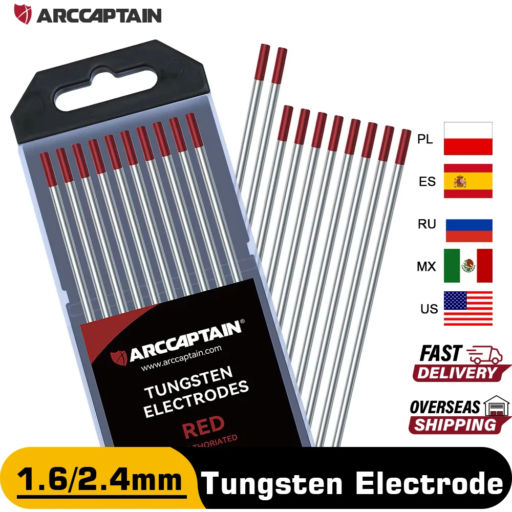 ARCCAPTAIN Tungsten Electrode Professional TIG Welding Tungsten Electrode Welding Rod 175mm/7