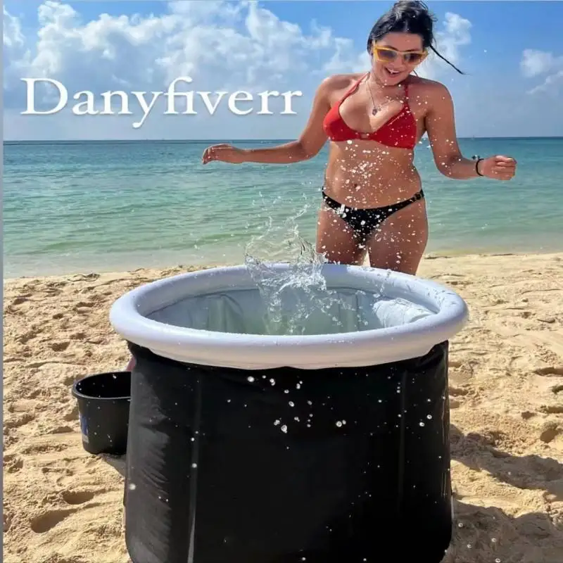 

Портативная надувная ледяная ванна для холодных процедур, складной бассейн для взрослых, домашний и уличный спа-бассейн для восстановления и терапии