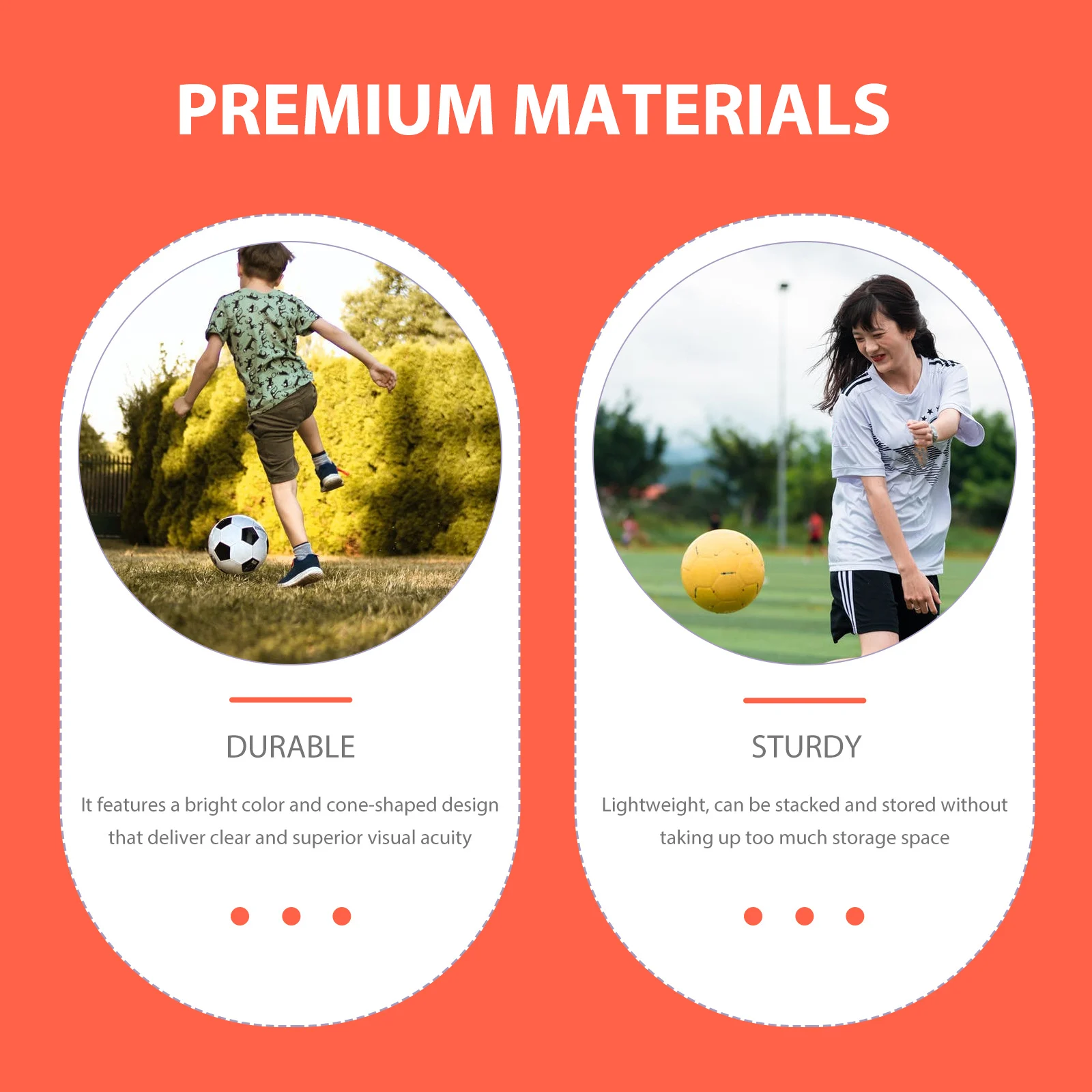

1Set Football Training Sign Discs Durable Lightweight Soccer Cones Agility Training Field Markers Portable Outdoor Supplies