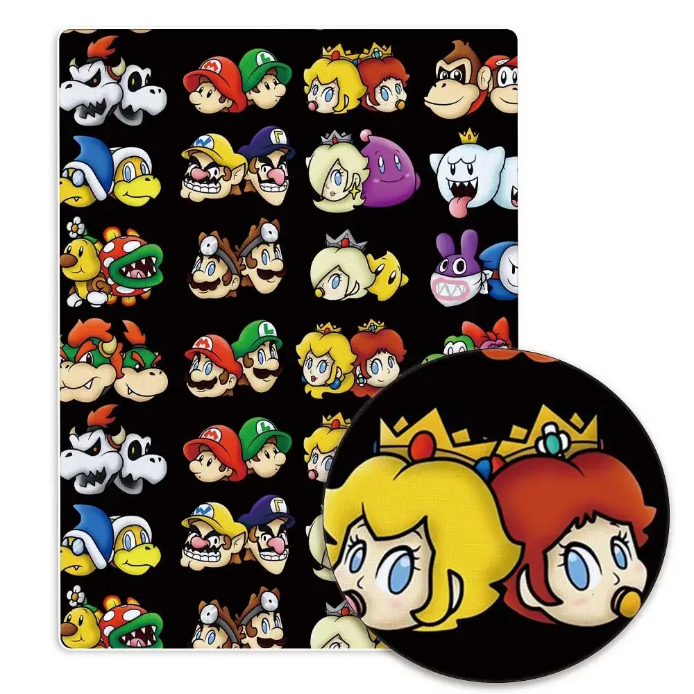 Mario Polyester cotton Cartoon Fabric 140*50cm Handmade Sewing Patchwork Quilting Baby Dress Fabric