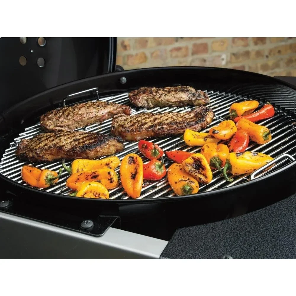 Premium Charcoal Grill, 22-Inch, Black