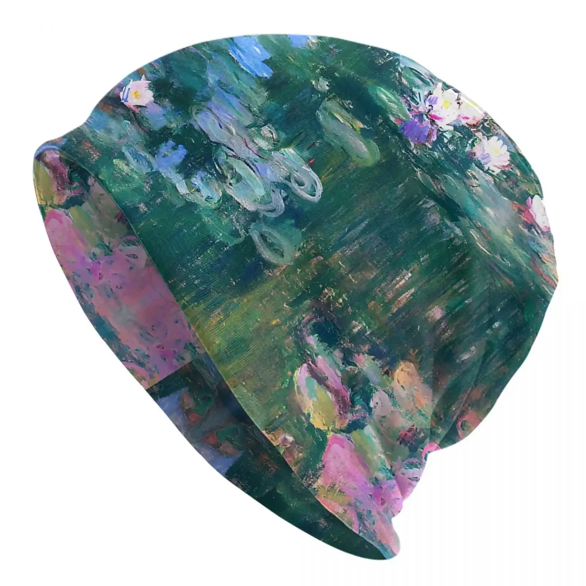 Water Lilies Men's Beanies Printed Chemotherapy Pile Outdoor Turban Breathable