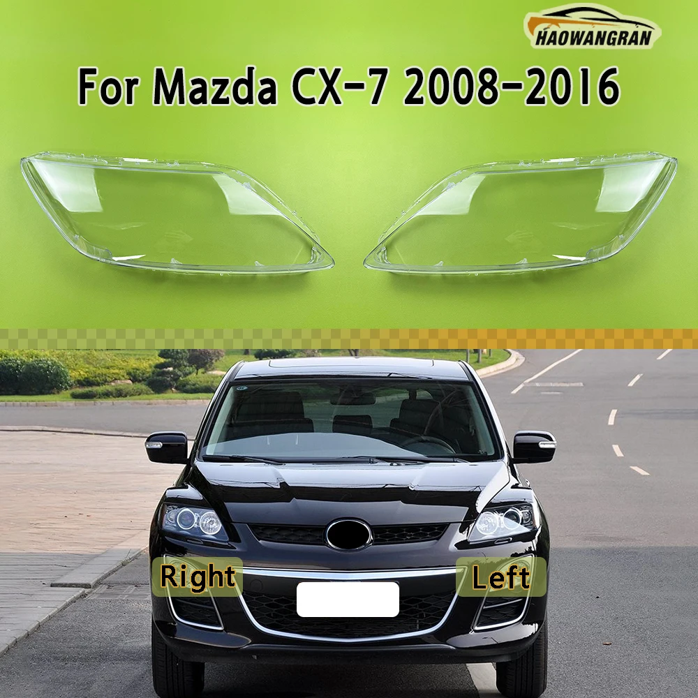 

Headlight Lens Shell For Mazda CX-7 2008 2009 2010 2011 2012 2013 2014 2015 2016 Transparent Headlamp Cover Plexiglass Lampshade