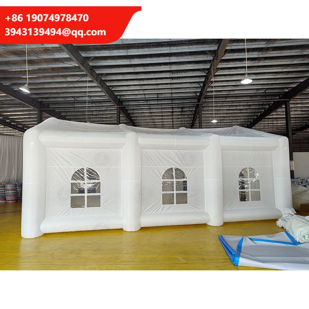 

Factory Custom White Wedding Party Outdoor Inflatable Nightclub LED Cube Tent Inflatable Wedding Tent For Party Reception