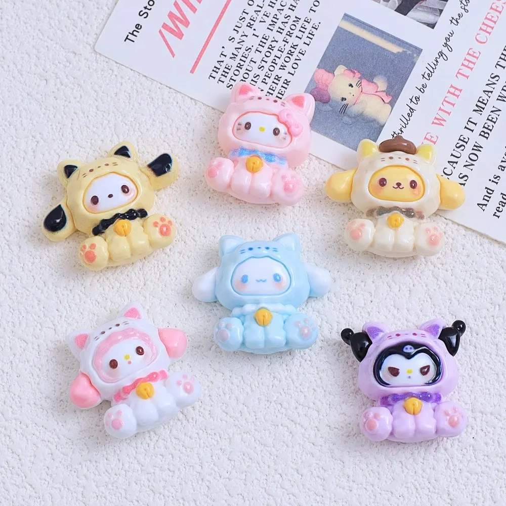 

Новая поза сидения Sanrio DIY крем-гель аксессуары из смолы чехол для телефона ручной работы заколка для волос повязка на голову ювелирный материал