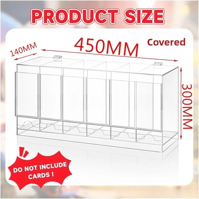 Acrylic 3-slot 6-slot Booster Pack Dispenser, Acrylic Booster Pack Card Display Stand, Hand Puppet Display Case