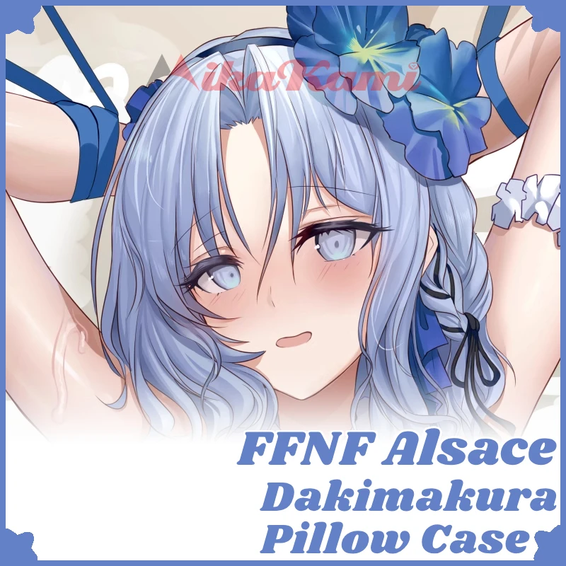 FFNF Alsace Dakimakura Azur Lane Game Pillow Case Hugging Sexy Cushion Cover Otaku Full Body Pillowcase Home Bedding Decor Gift