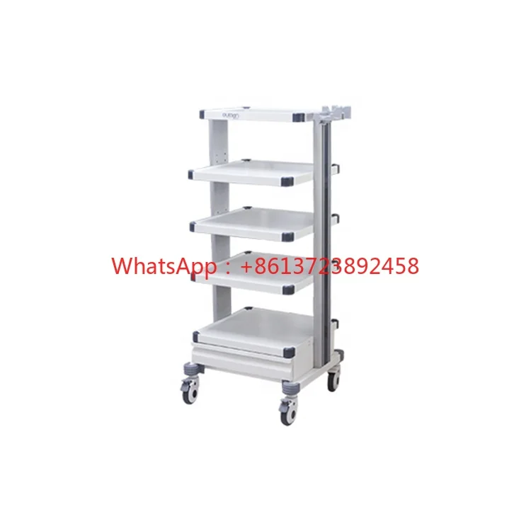 

High quality endoscopy cart medical trolley cart with casters for hospital