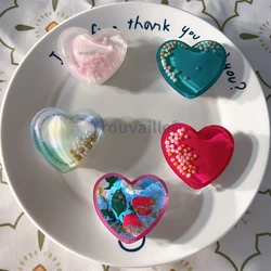 Trouvaille Phone Grip Tok Love Heart Cellphone Stand Holder Glitters Expand Finger Ring for iPhone Accessories Tablet Kickstand