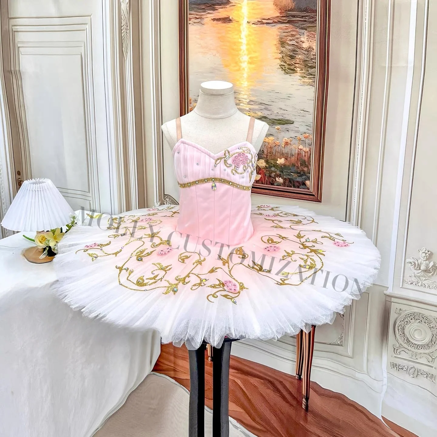 

Элитная новая балетная юбка-туту для выступлений на конкурсах, в стиле «Спящая красавица», для взрослых и детей.