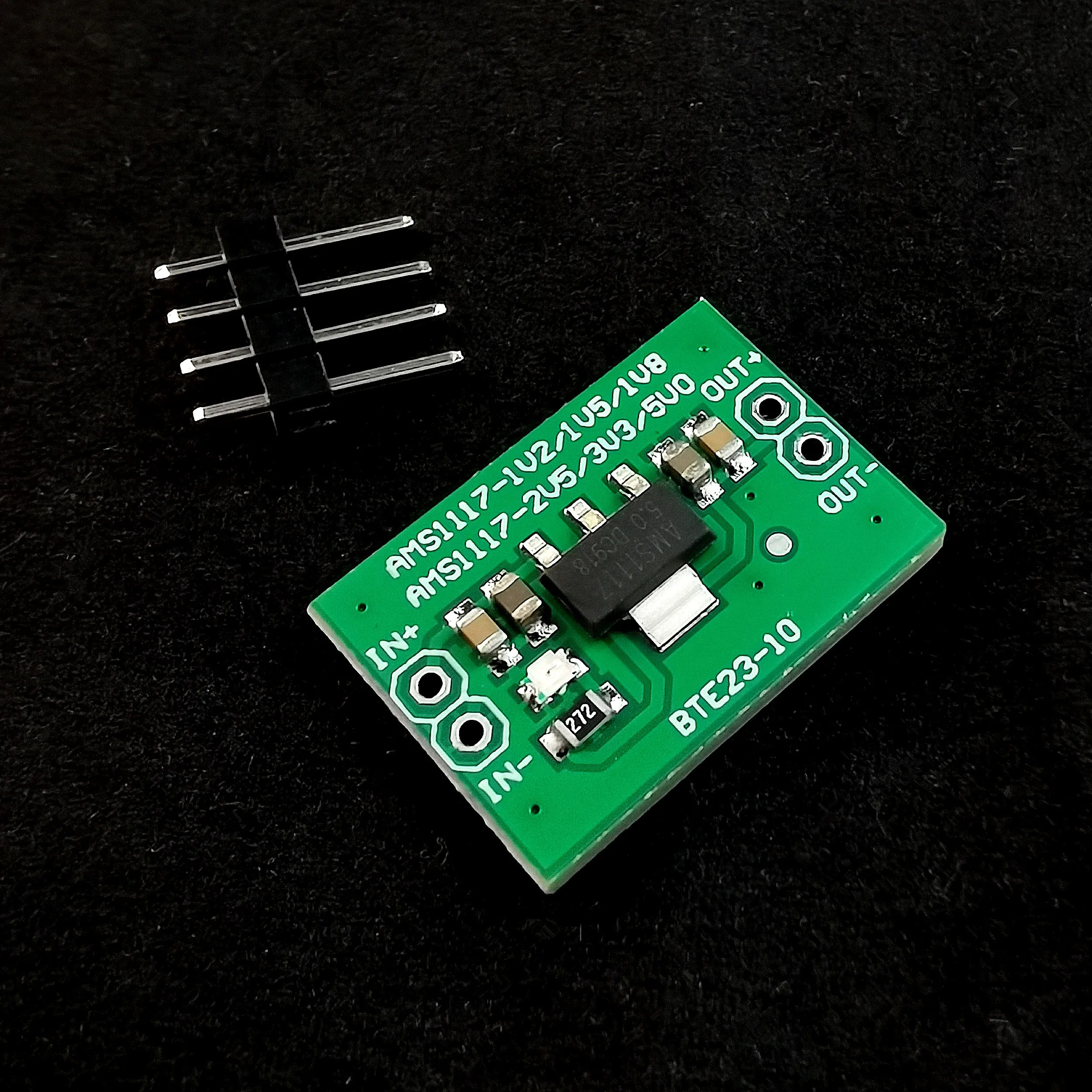 AMS1117 modul konversi tegangan linier, 1.2V 1.5V 1.8V 2.5V 3.3V DC-DC untuk percobaan DIY Arduino Breadboard