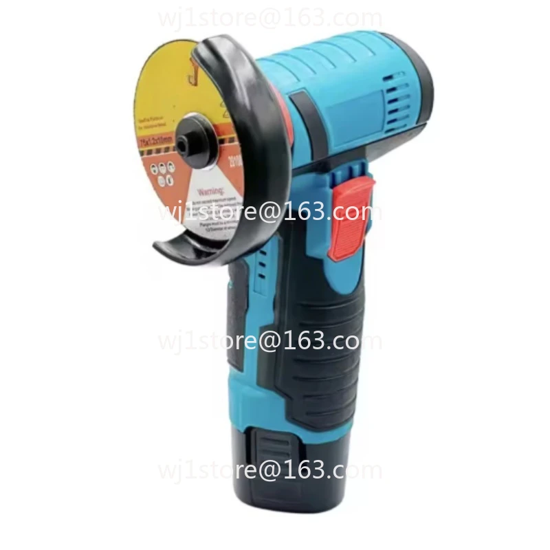 12V cordless mini angle grinder with brush motor trigger switch grinding disc DIY power tool for polishing
