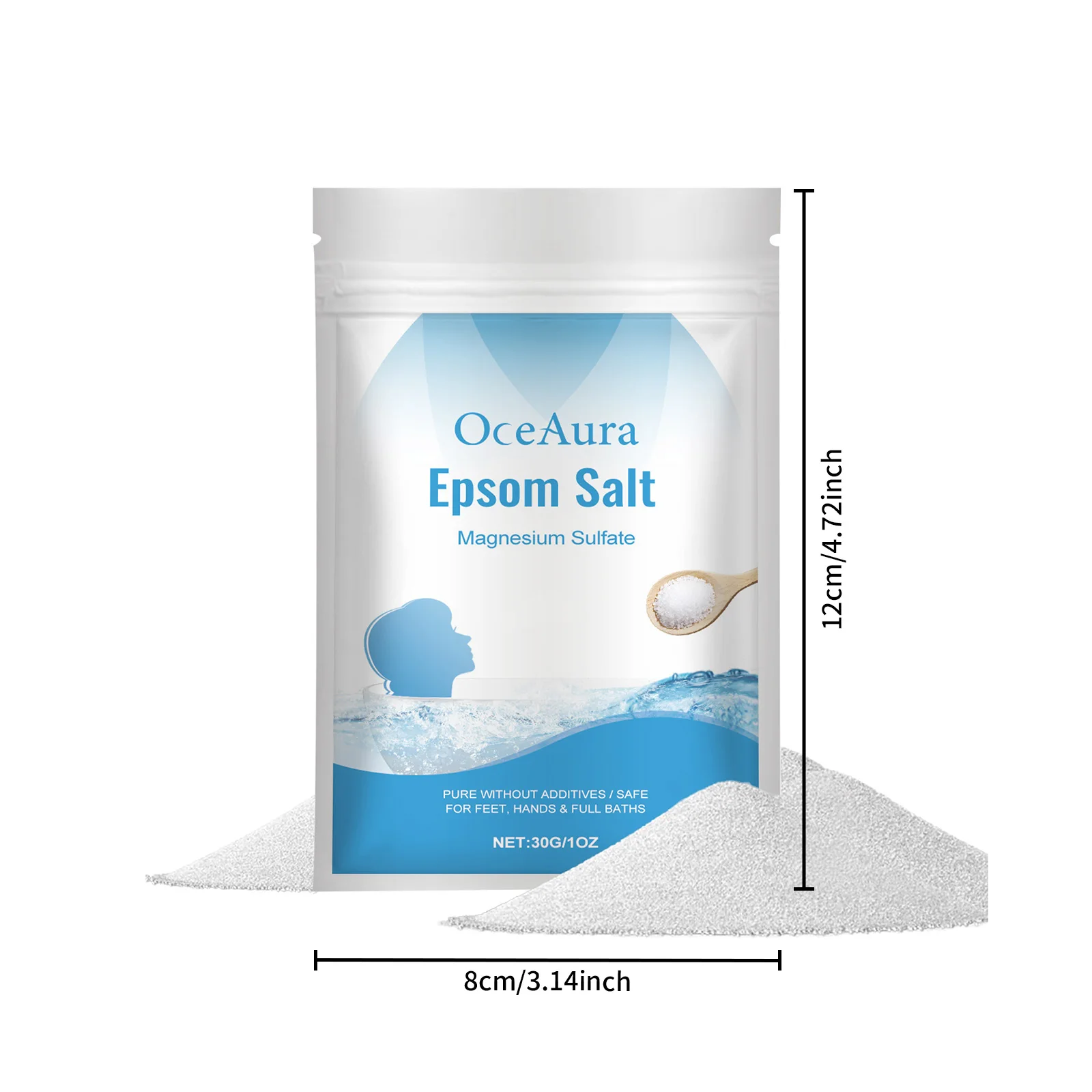 Oceaura Body Bath Salt Gently Cleans Horny Bath Body Bath Soothing Relaxing Moisturizes Skin Removes Dead Skin Deep Cleansing