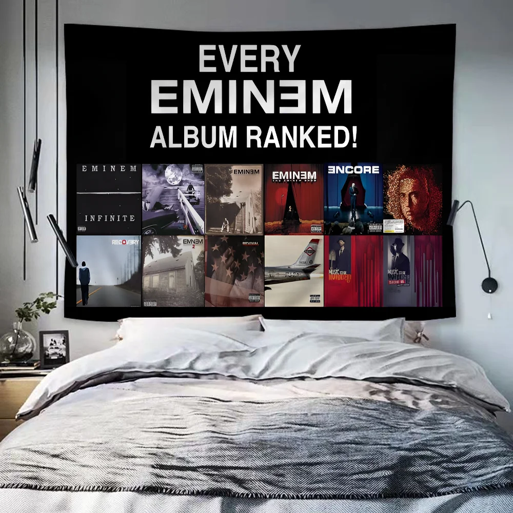 Rapper Eminem DIY Wall Tapestry Hanging Tarot Hippie Wall Rugs Dorm Home Decor
