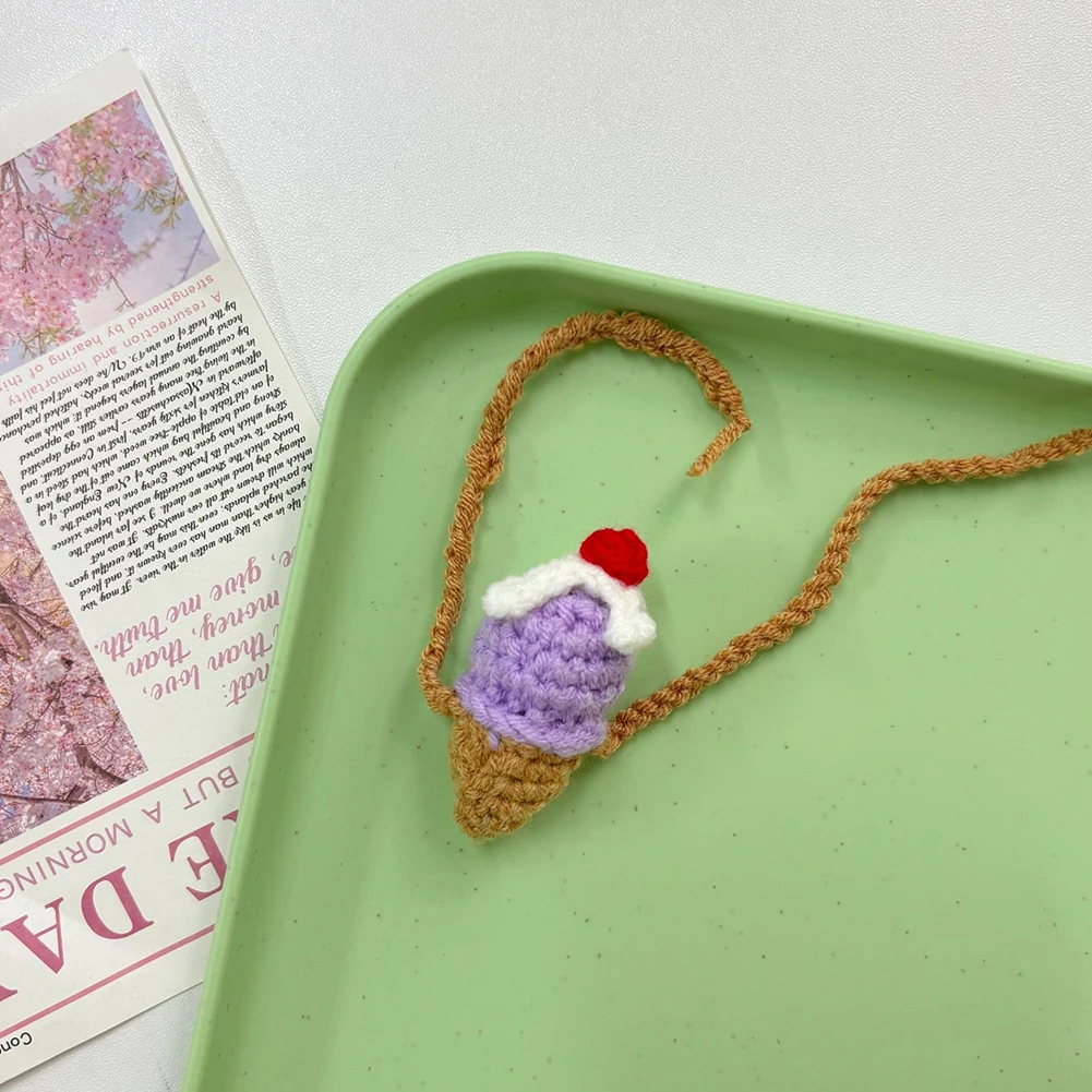 Handmade Knitted Mini Crossbag for Labubu Joker Bear BJD Plush Doll Crossbody Crocheted Decorative Satchel Gift