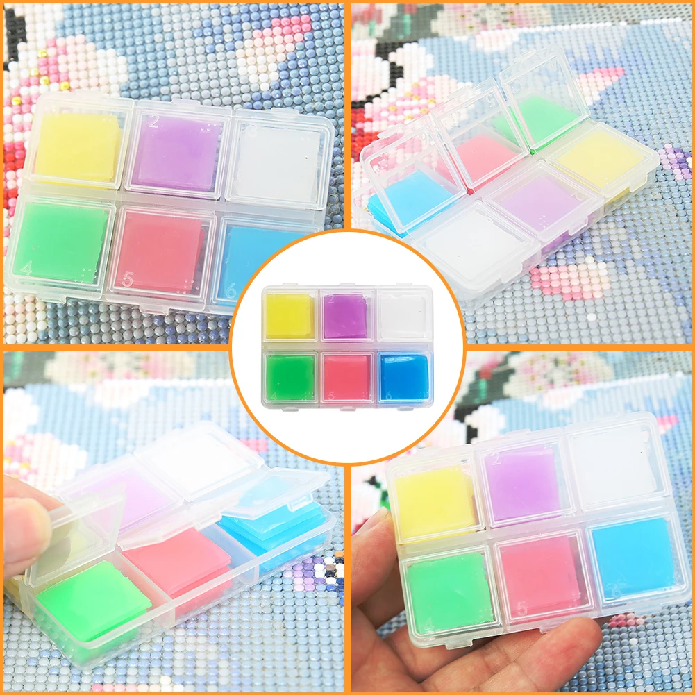 30pcs/set Diamond Painting Wax with Storage Case Diamond Painting Glue Clay for Kid Adult DIY Craft Diamond Painting Embroidery