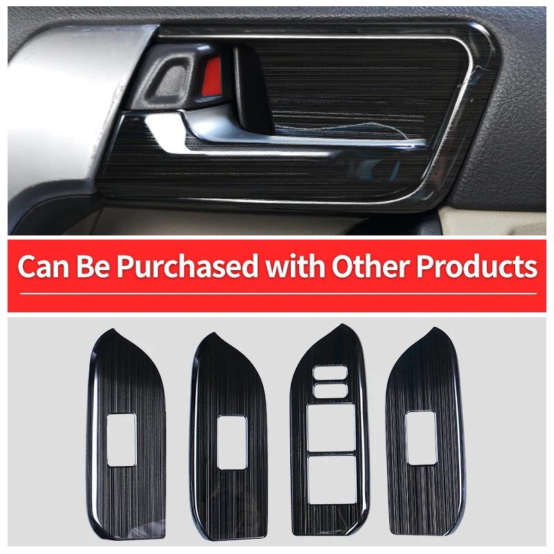 For Toyota Land Cruiser Prado 150 Lc150 2010 2012 2013 2014 2015 2016 2019 2020 2021 Stainless Steel Door Handle Decorative Cove