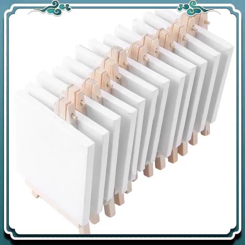 absk-4-da-4-pollici-mini-tela-e-mini-set-di-cavalletti-in-legno-8x16-cm-per-pittura-disegno-studente-scolastico-artista-confezione-da-36