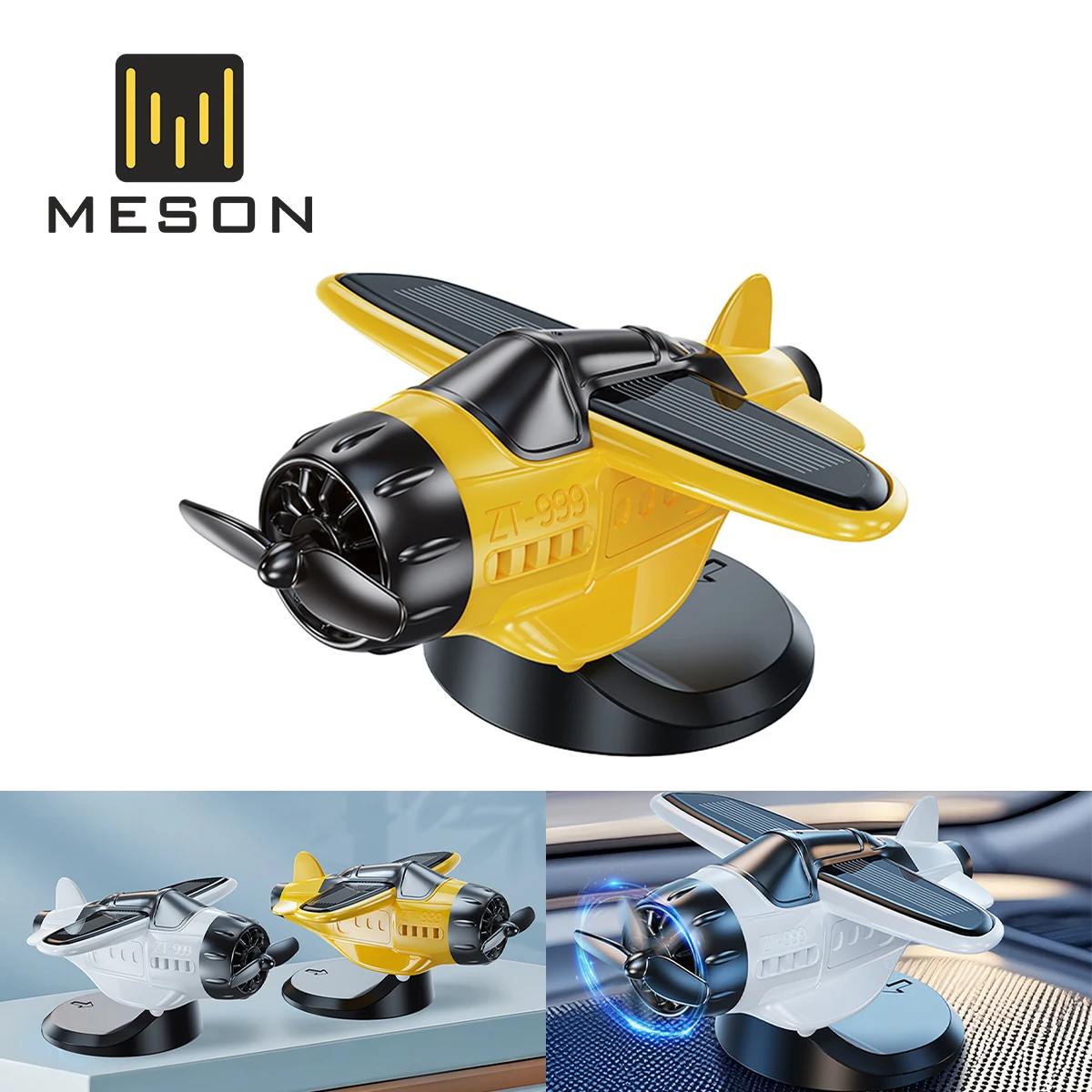 

Solar Powered Rotating Airplane Car Interior Ornaments Car Air-freshener Dashboard Decoration Fragrance Auto BMW Accessories