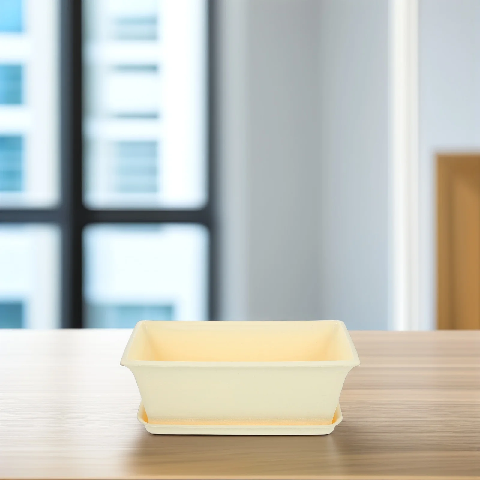 1 مجموعة 1 مجموعة من أصيص الزهور المستطيلة 12 سنتيمتر حاوية زراعة بلاستيكية مع ثقوب الصرف للخضروات العصارية