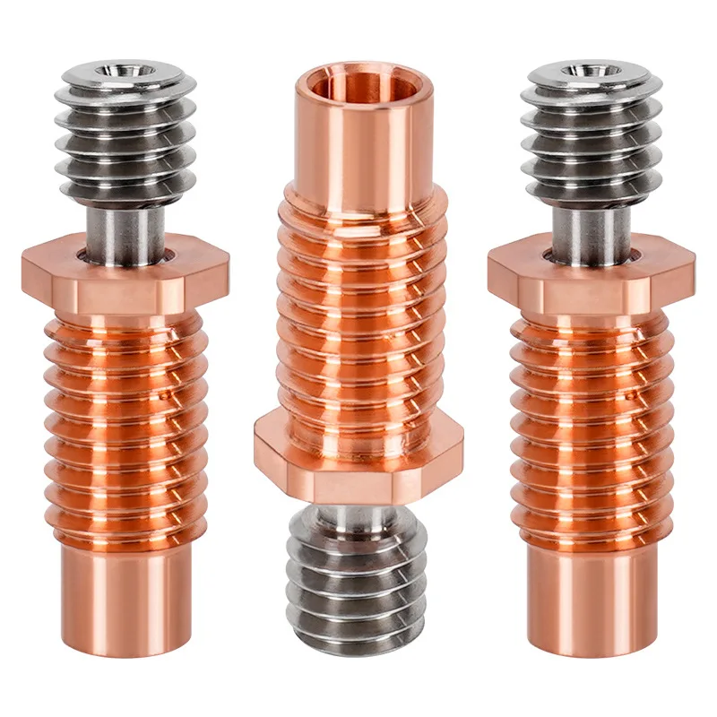 3D Printer Feeding Tube Pipes Titanium Alloy 1.75mm Filament E3D V6 High-Quality Throat HeatBreak 3D Printer Hotend Throat Parts