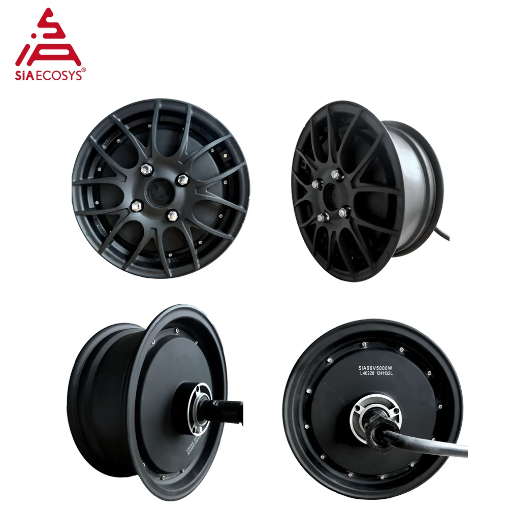 

QS Motor 12x5.0inch QS260 3000W V1 72V Detachable Single/Double Shaft Electric Scooter Hub Motor BLCD In Wheel Hub Motor