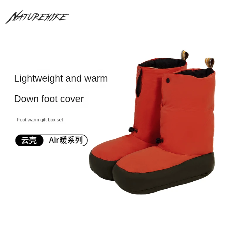 Naturehike-Outdoor Camping Down Foot Cover, zestaw oddychających i ciepłych wełnianych skarpet, zima