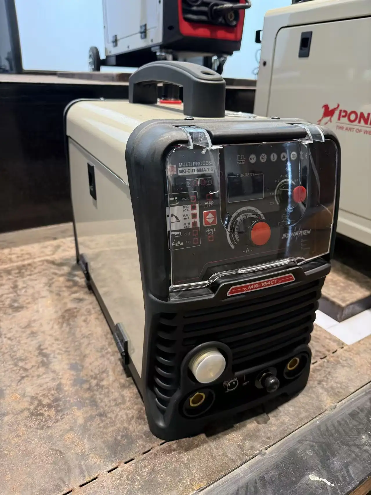 220V MULTI-FUNCTION INVERTER MIG WELDER MIG-164 DIGITAL SIGNAL CONTROL SINGLE PULSE SYNERGIC MIG WELDING MACHINE