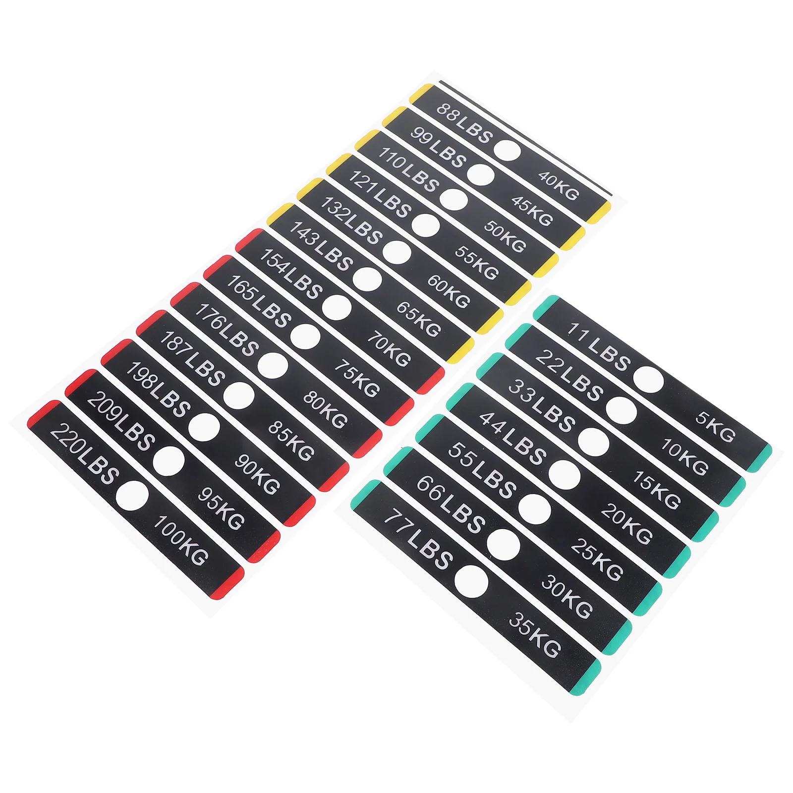 

Weight Label Sticker Labels Adhesive Gym Equipment Tags Sorting Gym Equipment Counterweight