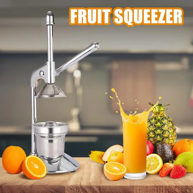 Hand Press Juicer Machine Professional Citrus Juicer Hand Press Citrus Squeezer Machine Stainless Steel Lemon Juicer