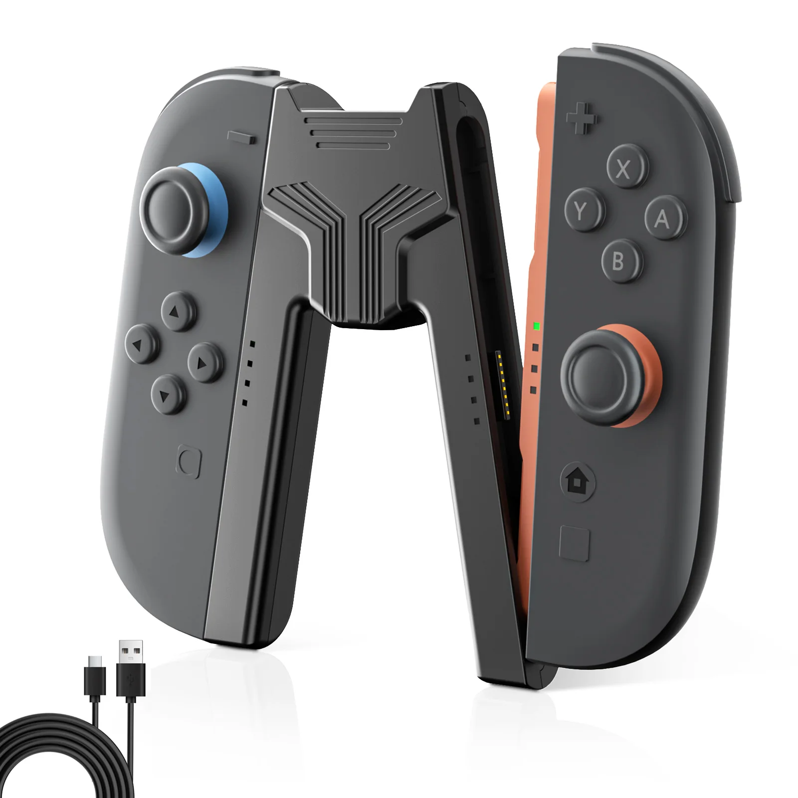Aolion For Switch 2 Portable Charging Grip Bracket For NS2 Joy-con Controller Handle Charging Dock For Switch 2 Game Accessories
