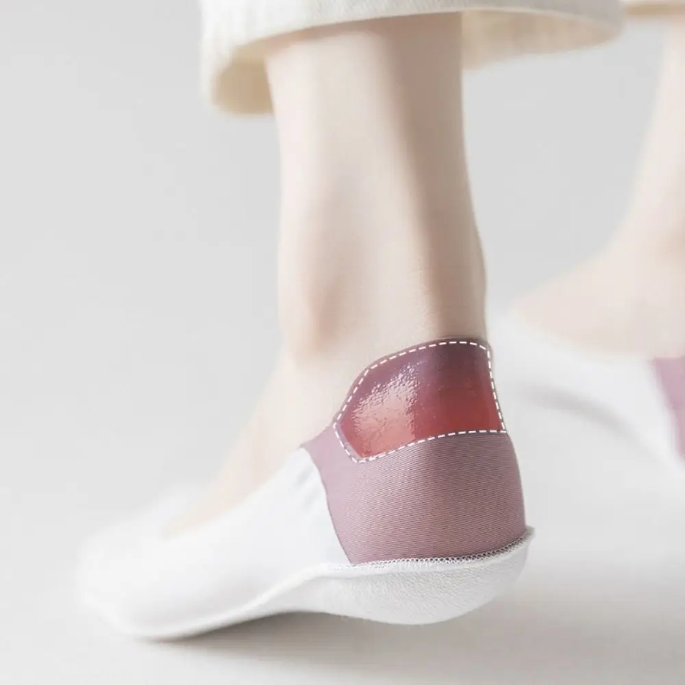 

8Pairs Patchwork Invisible Short Socks Sweat Absorption Anti Slip Ice Silk Boat Socks Hosiery Summer Thin Socks Summer