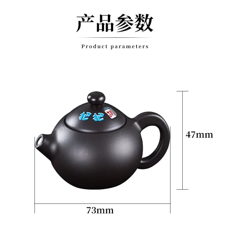 Hot Novelty Appearance of Teapot Gas Lighter Windproof Straight Rush Blue Flame Cigar Turbo Torch Small Portable Ornament