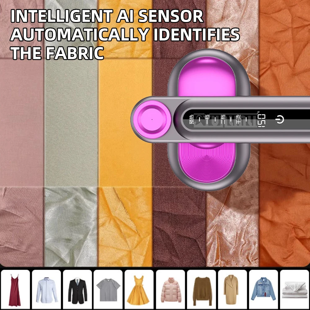 GTJ-188 مكوّاة محمولة باليد، فرشاة بخار منزلية صغيرة، مكواة معلقة بسعة كبيرة للعناية بالقماش