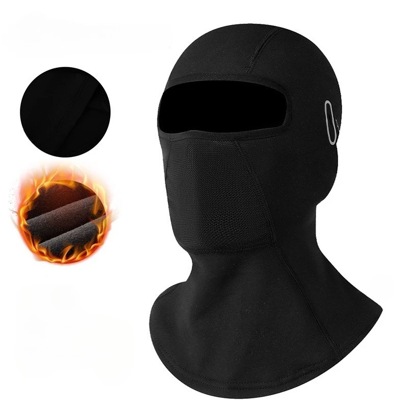 

Winter Cycling Helmet Keep Warm Bicycle Full Face Mask Winter Windproof Fleece Cycling Head Caps Mask Ski Bike Headgear