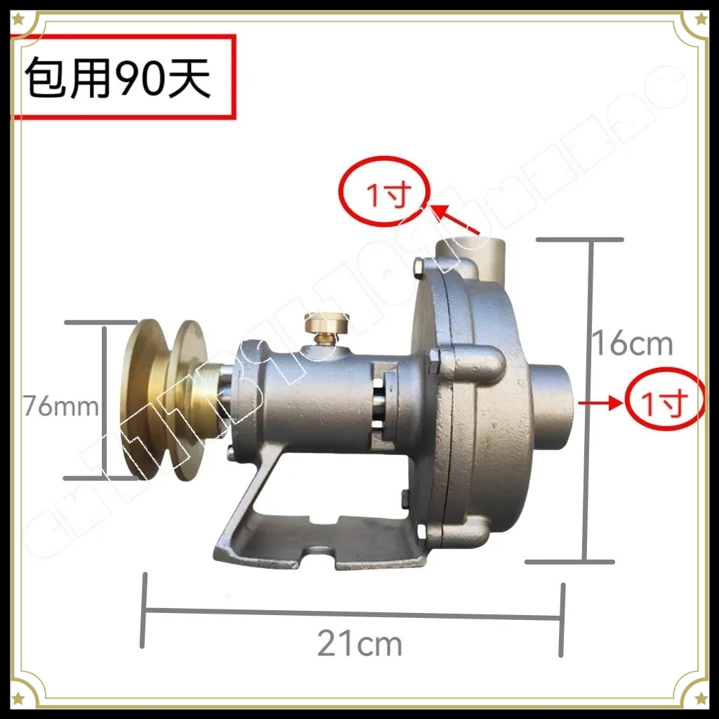 1 Inch Stainless Steel Centrifugal Marine Seawater Pump with Pulley Water Pump Accessories