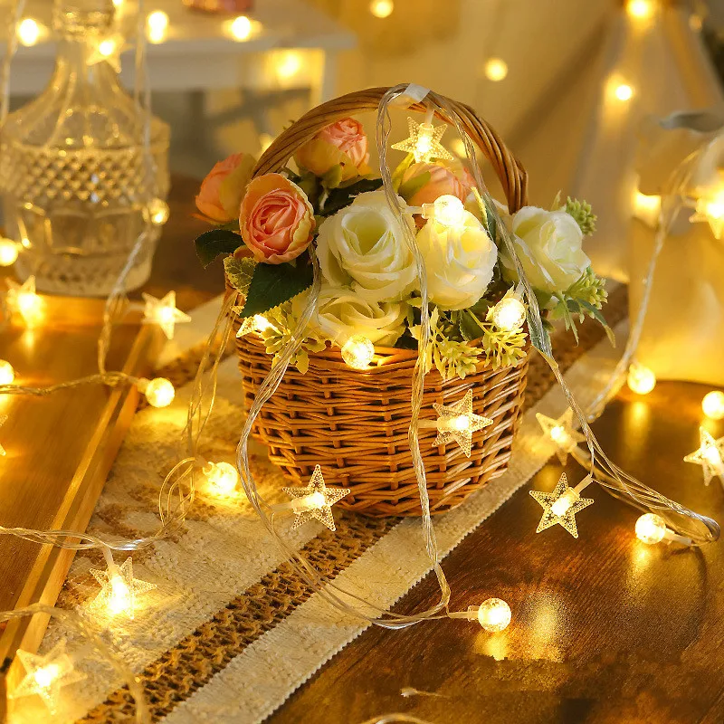 10 متر 80LED ستار سلسلة أضواء البطارية في سلسلة أضواء الجنية مقاوم للماء قابلة للتمديد للداخلية في الهواء الطلق حفل زفاف الديكور #3