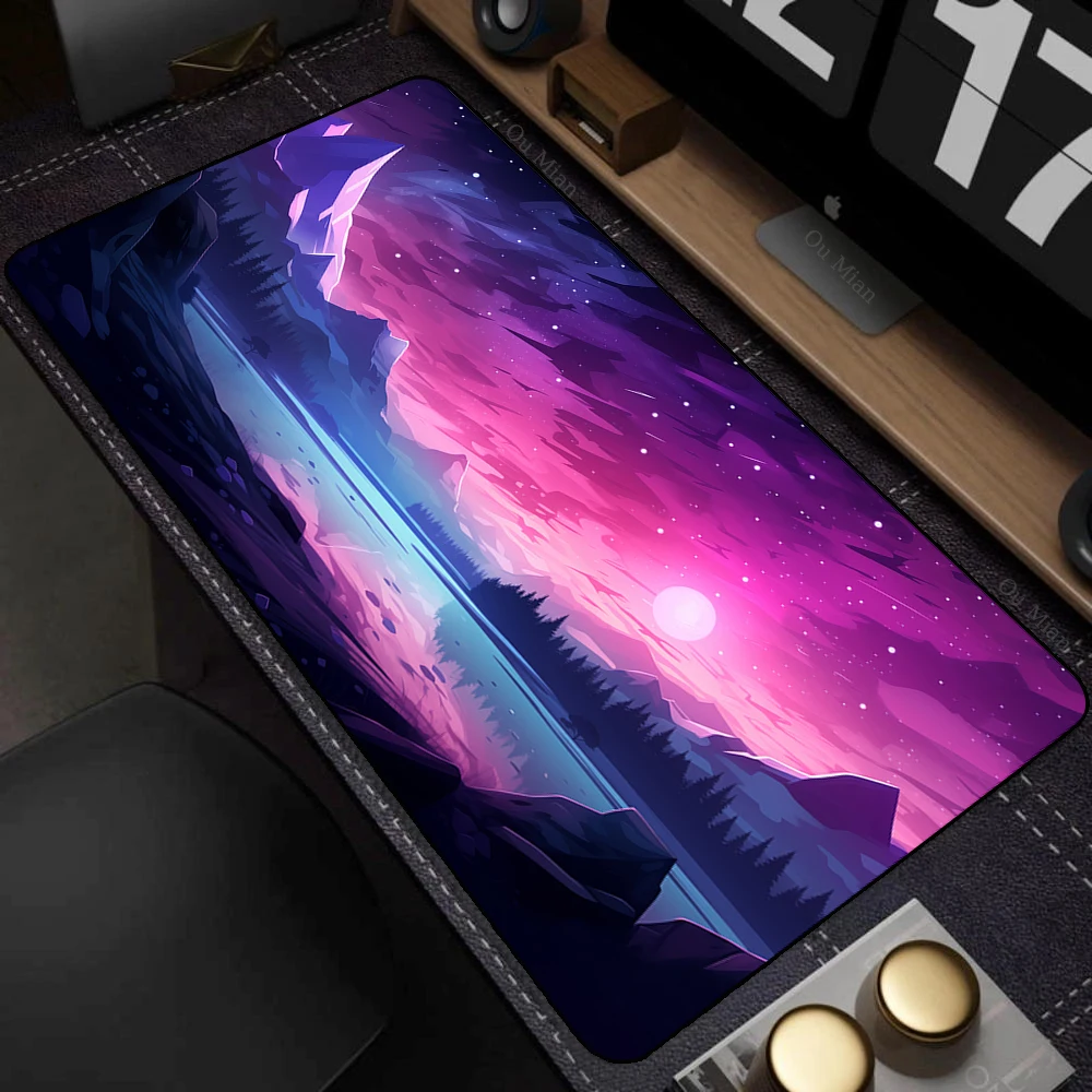 XXL Mouse Pad Anime Natural Scenery Mousepad Large Teclado Mousepad Pc Keyboard Gaming Table Mats Laptop Mouse Mat