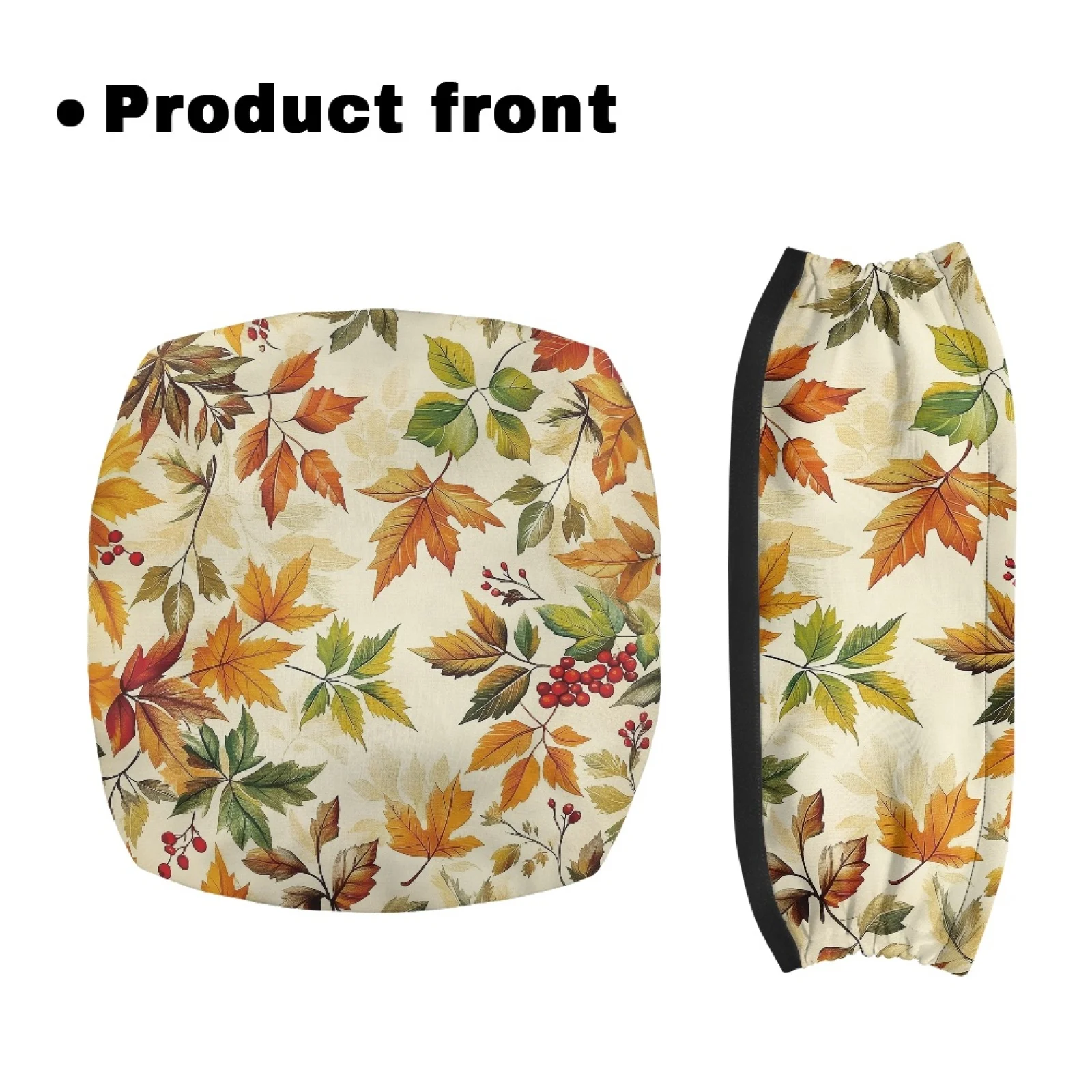 Coloranimal Quick Installation Comfortable 2 Pieces Set Walker Seat Cushion for Women for Outdoor Autumn Leaf Print