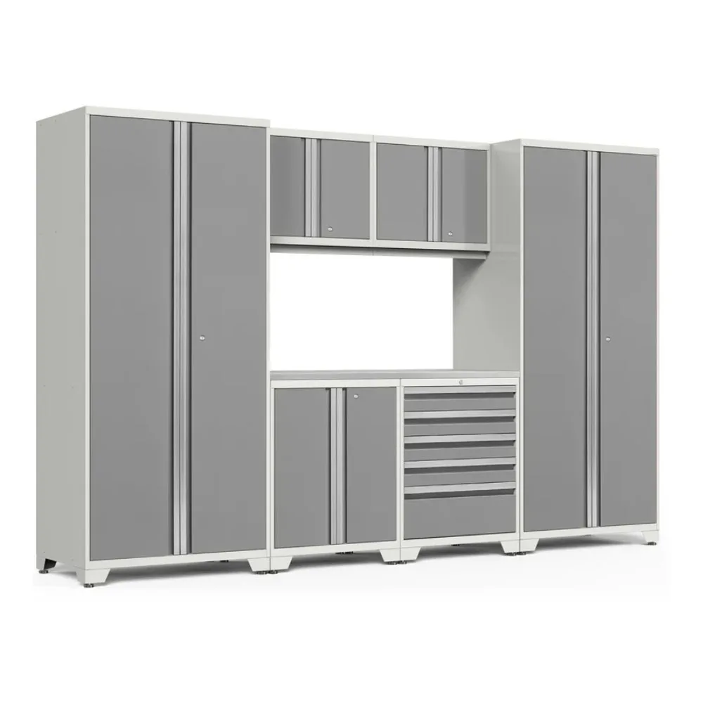 JZD OBM Black Combination Steel Workbench Large Workshop Removable Tool Cabinet for Garage OEM for Wood Aluminium Tool