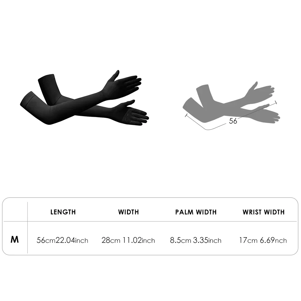 OhSunny Summer Outdoor Sport Flexible Anti-UV Arm Sleeves UPF 50+ Sun Protection Light Soft Driving Cycling Couple