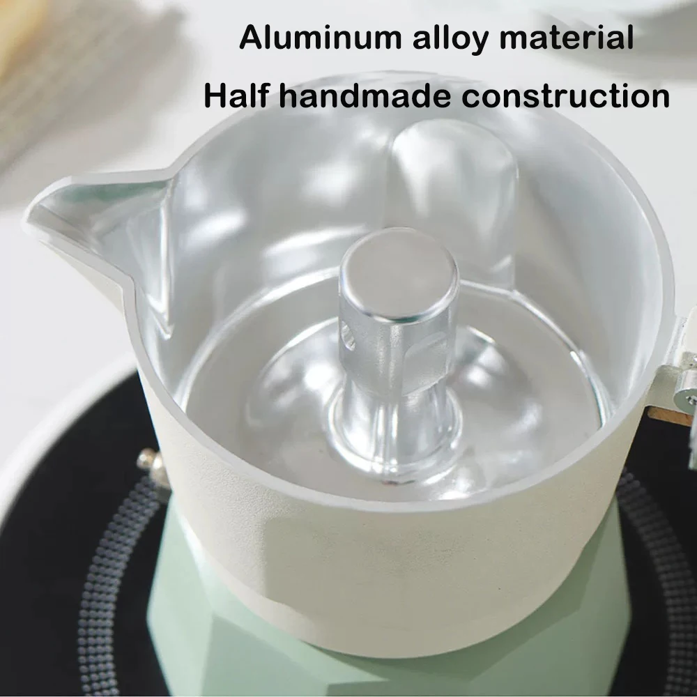 

MuqiNush Portable Hand Brewed Mocha Pot Suitable For Outdoor Camping And Home Use Italian Making Strong Coffee for Camping