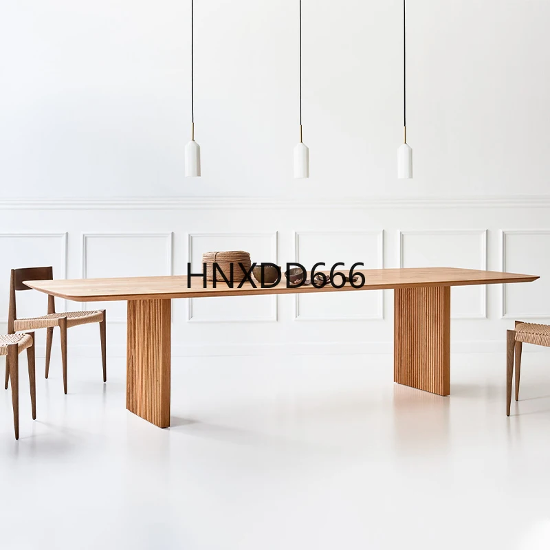 North American black walnut all-solid wood rectangular dining table