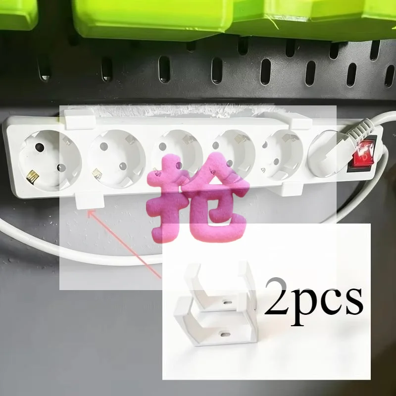 3D Printing Wall - 2Pcs 3D Printed Outlet Fixer, White/Black