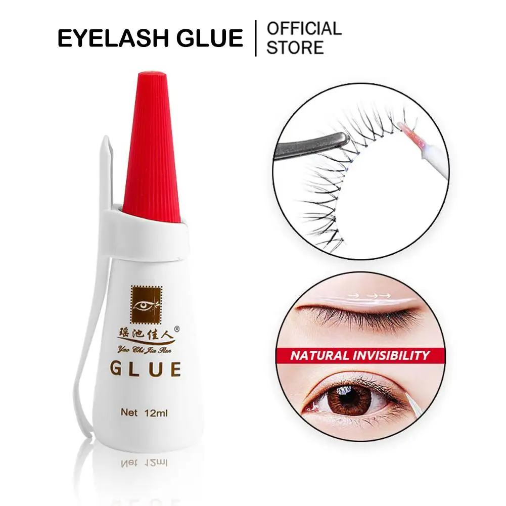 12ML Waterproof Fake Eyelashes Glue Professional Eyelashes Glue Eyelid Double Extension Tools Makeup F3V2