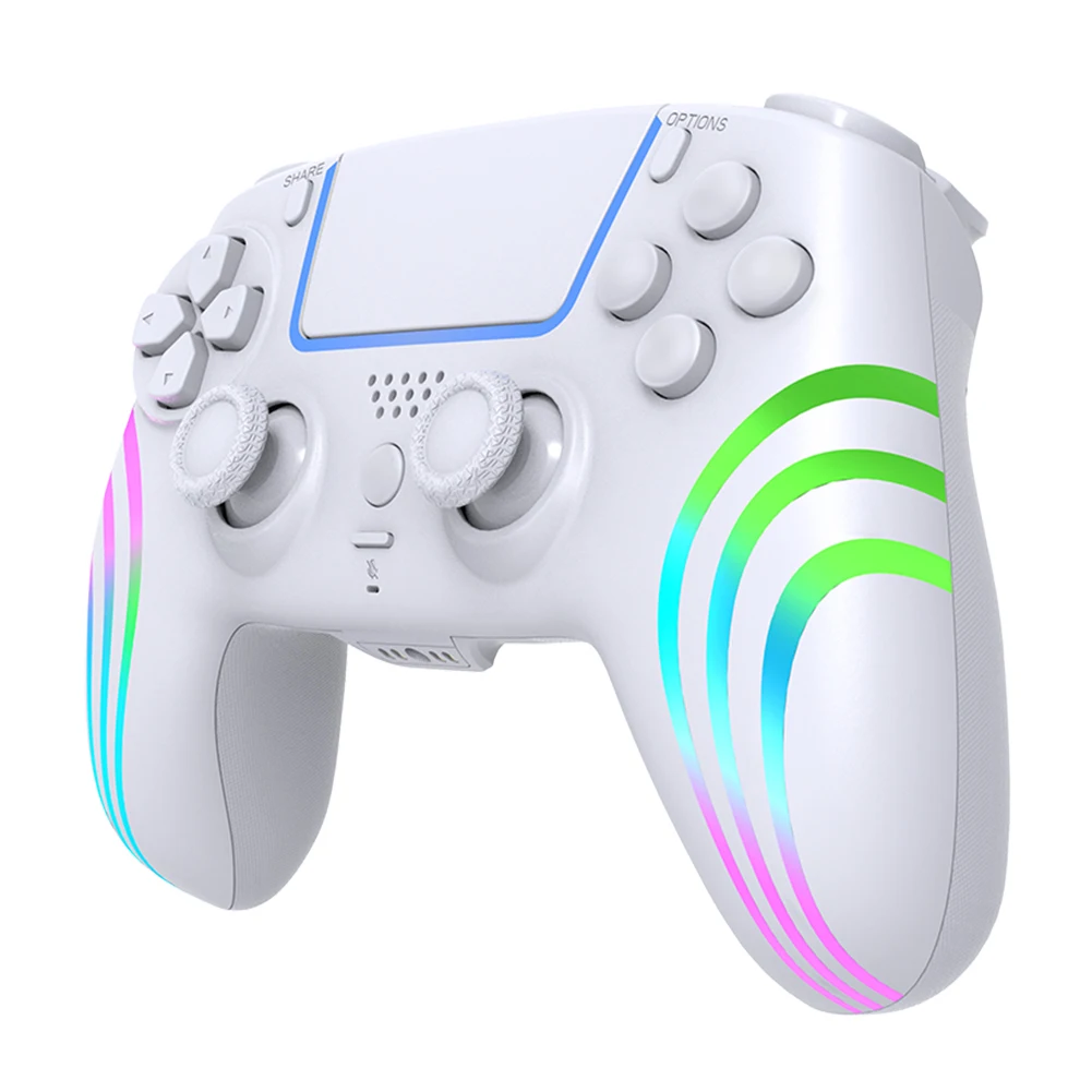 

Wireless Gaming Controller For PC/PS5/PS5 Pro/PS5 Slim Bluetooth Controller Gamepad with RGB Lights and Turbo Dual Vibration