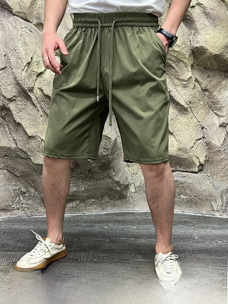 

Крутые мужские спортивные orts Qui Dry, дышащие уличные летние Новое поступление, модные повседневные брюки из полиэфирного волокна с прямыми штанинами