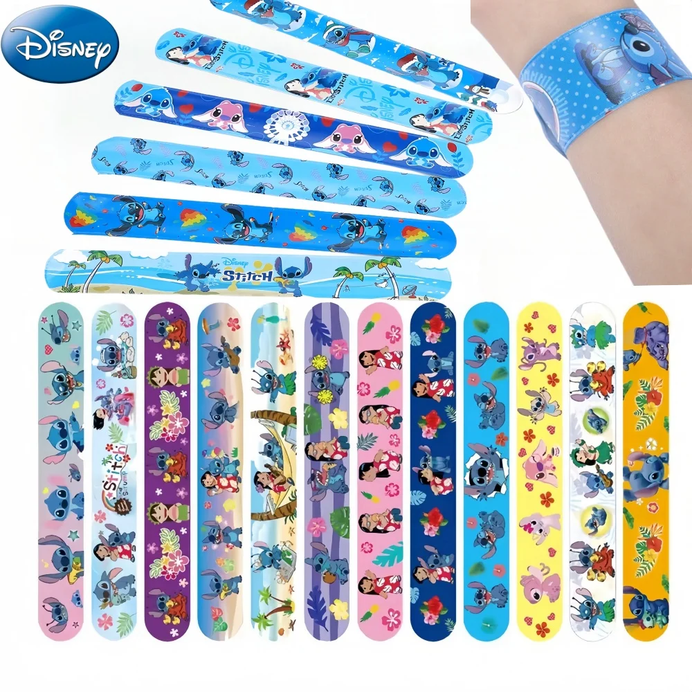 6/12pcs Disney Stitch Bracelet Wristbands kids Toys Stitch Anime Doll Characters Children pat circle Educational Birthday Gifts